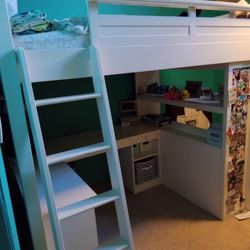 Bunk Bed/ Dresser/ Shelving Unit