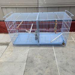 Jaula De Pajaritos Con Accesorios