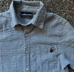 The Hundreds Black and White Casual Button Down Shirt