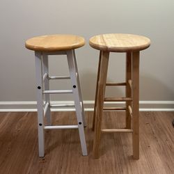 Wooden bar stool