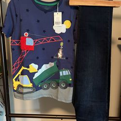 New. Mini Boden Jeans & T-shirt. Size 9 Yrs