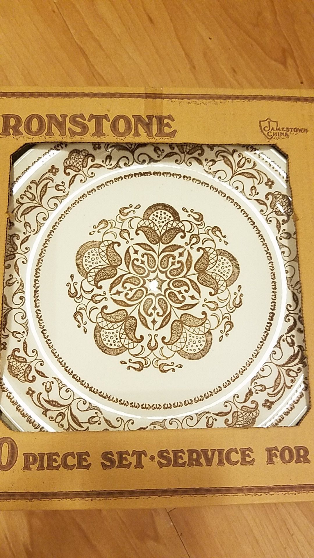 New in box Ironstone dishes