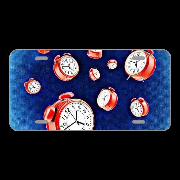 License Plate Novelty Car Front Clock Alarm Clock Time Arouse