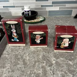 Vintage Looney Tunes Hallmark Ornaments 