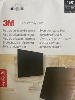 3M Black Privacy Filter