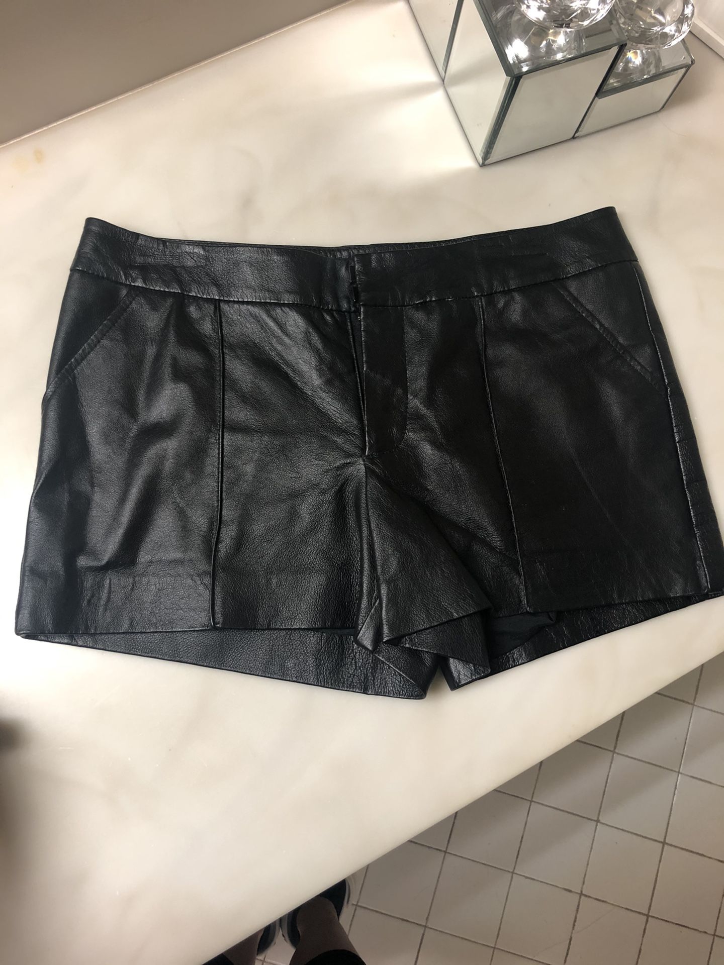 Bebe Leather Shorts