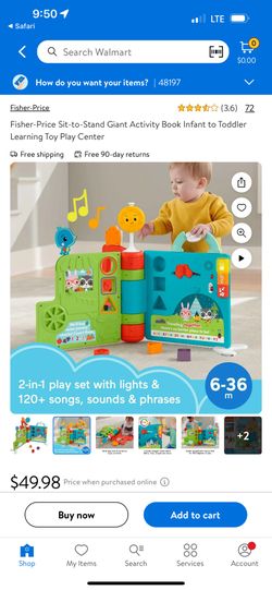 Fisher Price Sit To Stand Giant Toy Kids Baby 