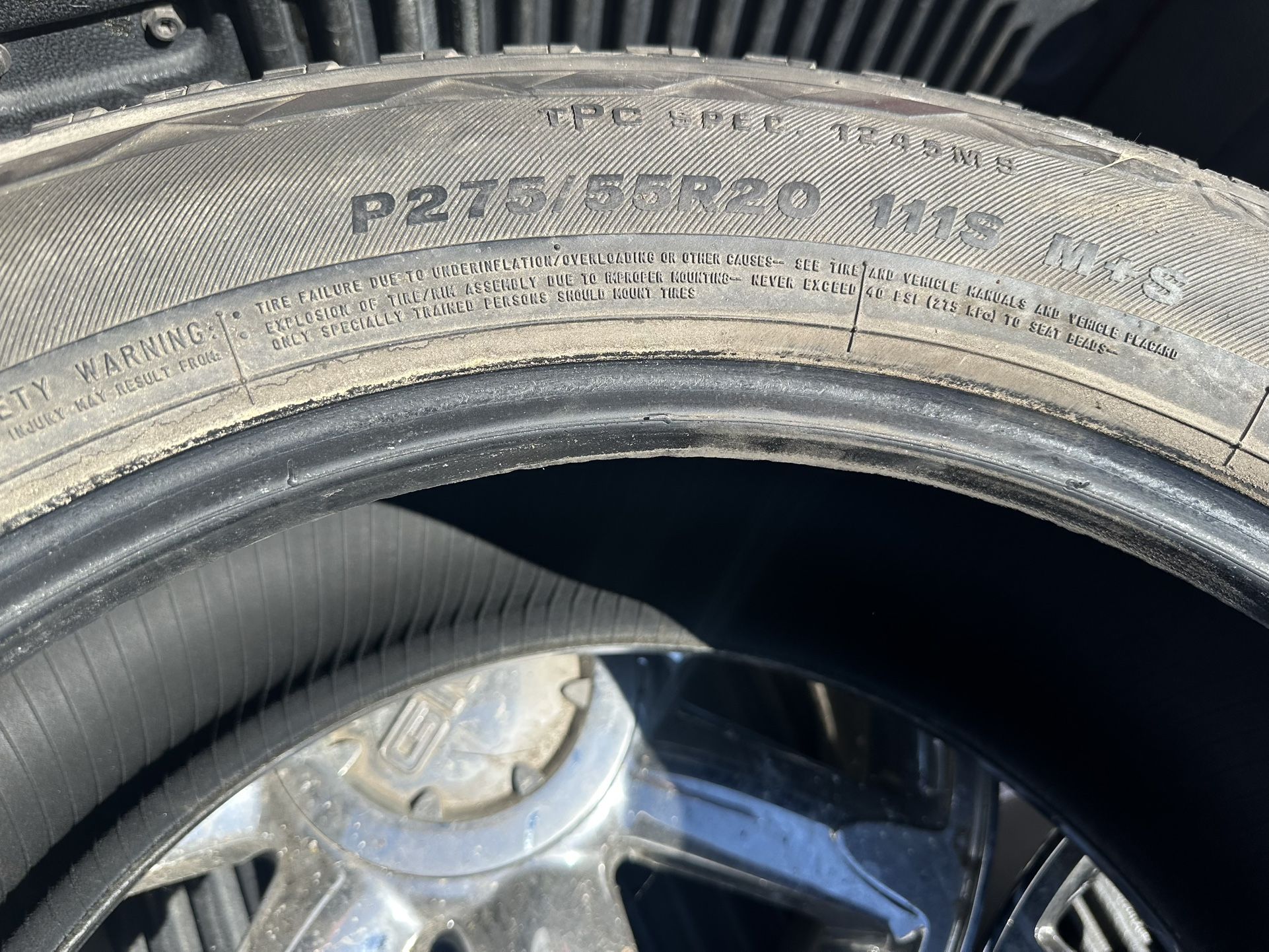 Used Bridgestone Dueler 275/55/20