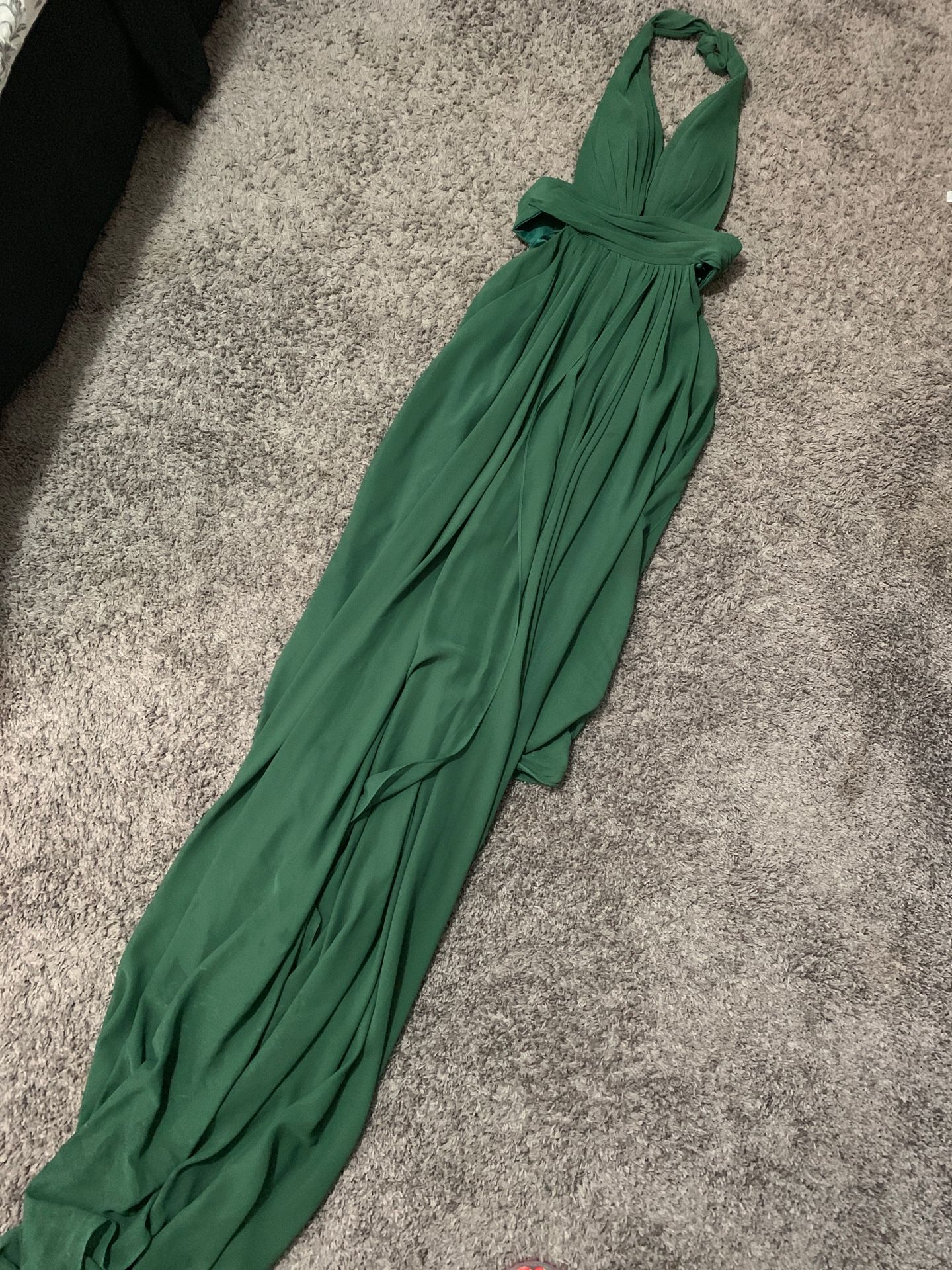 Green Goddess prom/formal dress