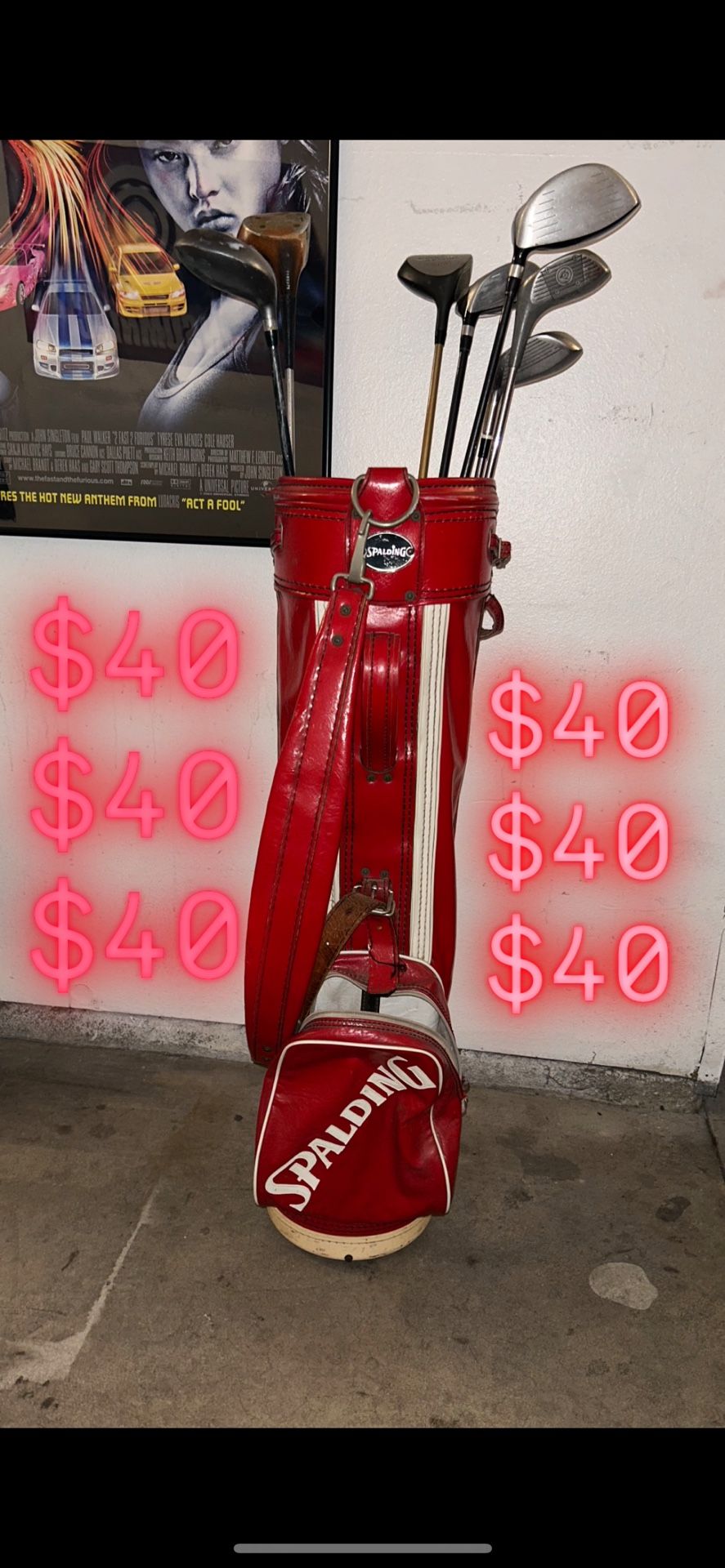 Vintage Spalding Golf Bag