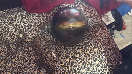 Antique large swamp light 1960s Antique large great condition wire is intact just very touchy the old cylinder still func