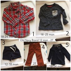 Boy clothing lot