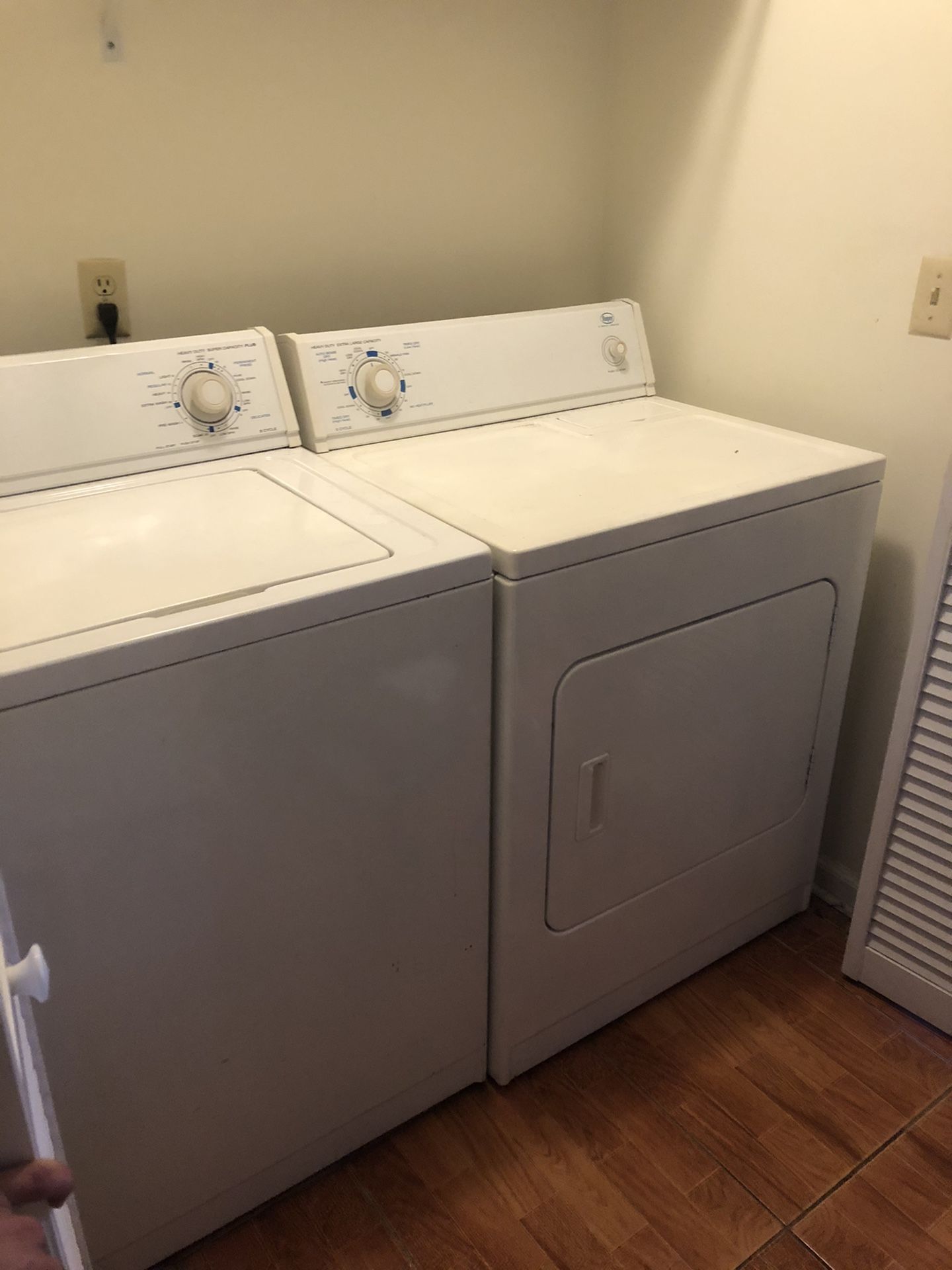 Roper brand washer and dryer