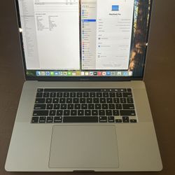 16” MacBook Pro Intel 8-Core i9 2.4gHz 32GB RAM Radeon Pro 5500M 8GB 1TB SSD