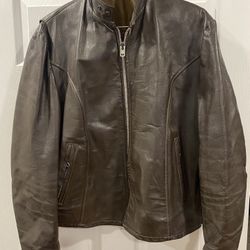 Leather Jacket Vintage Cafe Racer