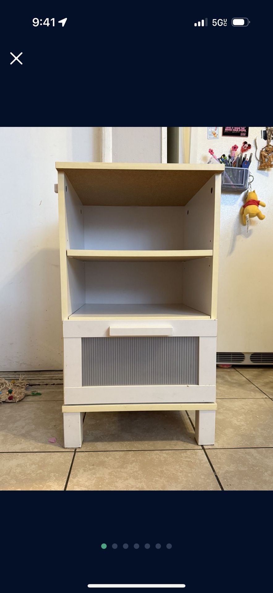 White End Table / Bedside Table
