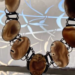agate stone necklace 