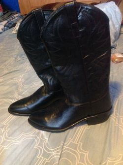 Black cowboy boots