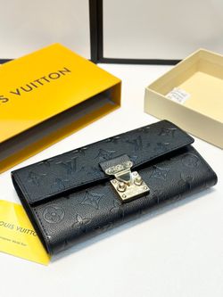 Black Foldable Long Wallet