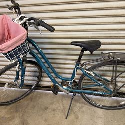 Trek womans bike with basket