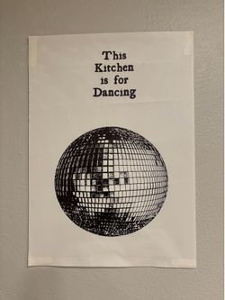 This Kitchen Is for Dancing Wall Print