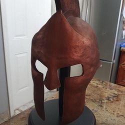 Greek Spartan Helmet Sculpture
