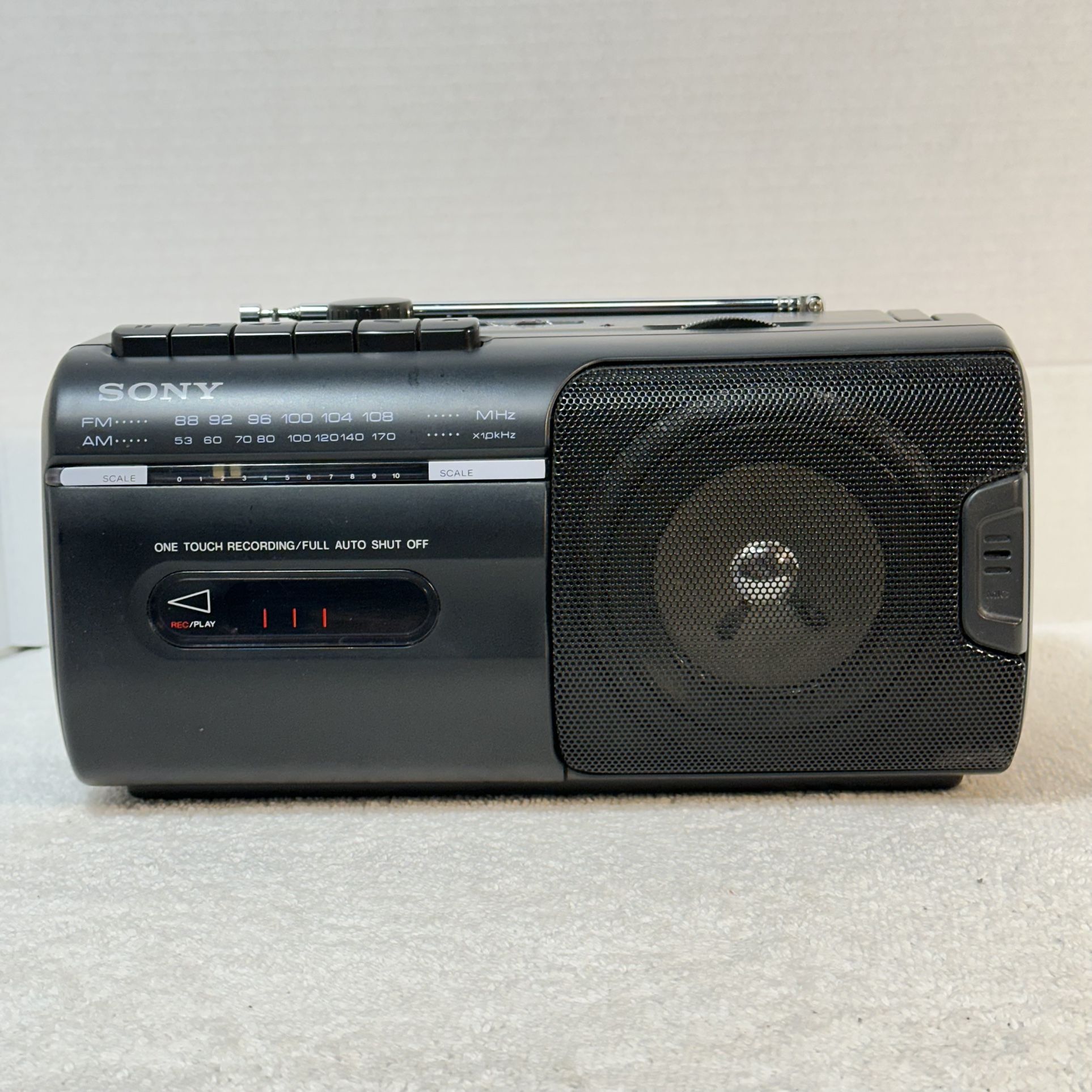 Sony Portable Radio with Working Cassette Tape Player& Recorder AC/DC-Demonstration Available