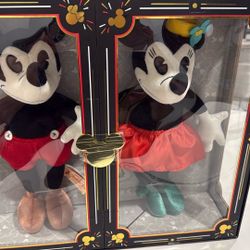 Limited Release Mickey Mouse & Minnie Mouse Collectible Plush Dolls.