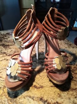 Copper ladies heels 7 1/2