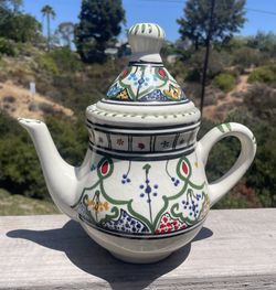 Amira hand-painted ceramic teapot 