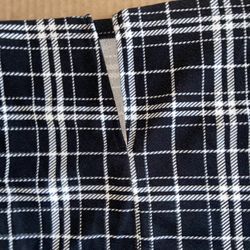 Black Plus Size Plaid Skirt