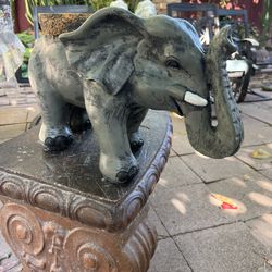 Elefante Plantero De Cemento 