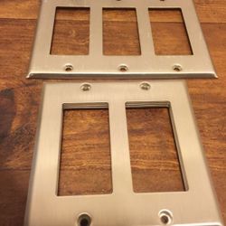 Light cover plates silver