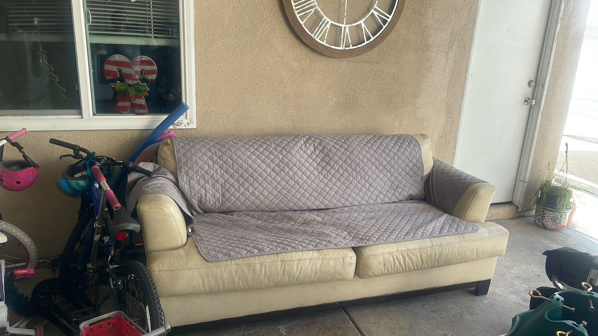Leather Two Sofas (free)