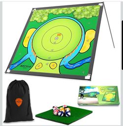 Portable Golf Chipping Game Indoor Outdoor Backyard Practice Set
