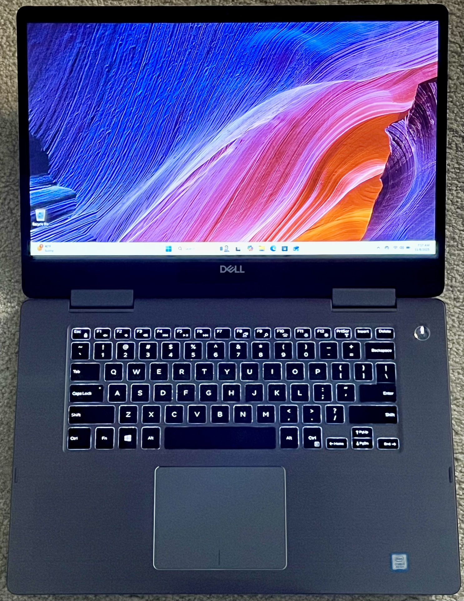 Dell 7573 (2-in-1) 15.6” FHD Touchscreen Backlit QuadCore i7-8550U 1.8GHz 16GB Ram 512GB SSD Win11Pro Office24