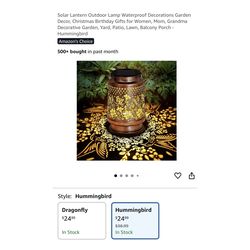 Brand new Solar Lantern Outdoor Lamp Waterproof Decorations Garden Decor