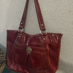 Big Nine West Red Purse