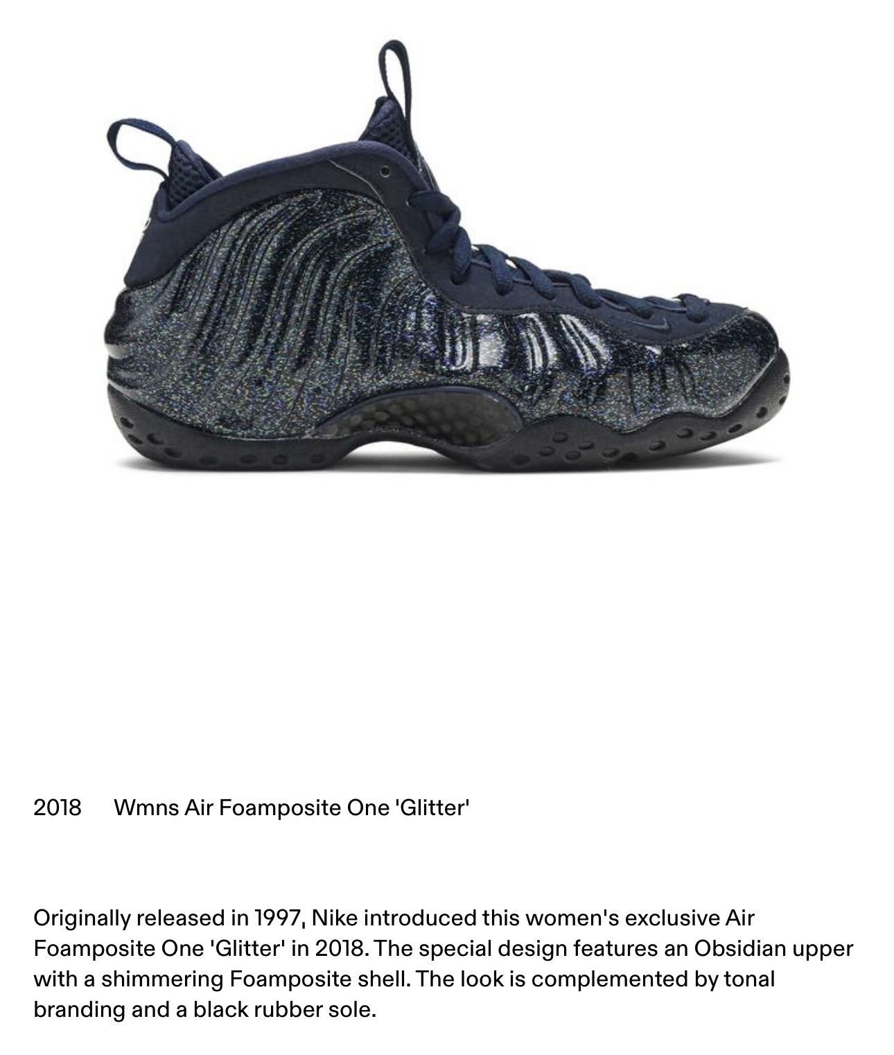 Nike Foamposite One Glittter Womens