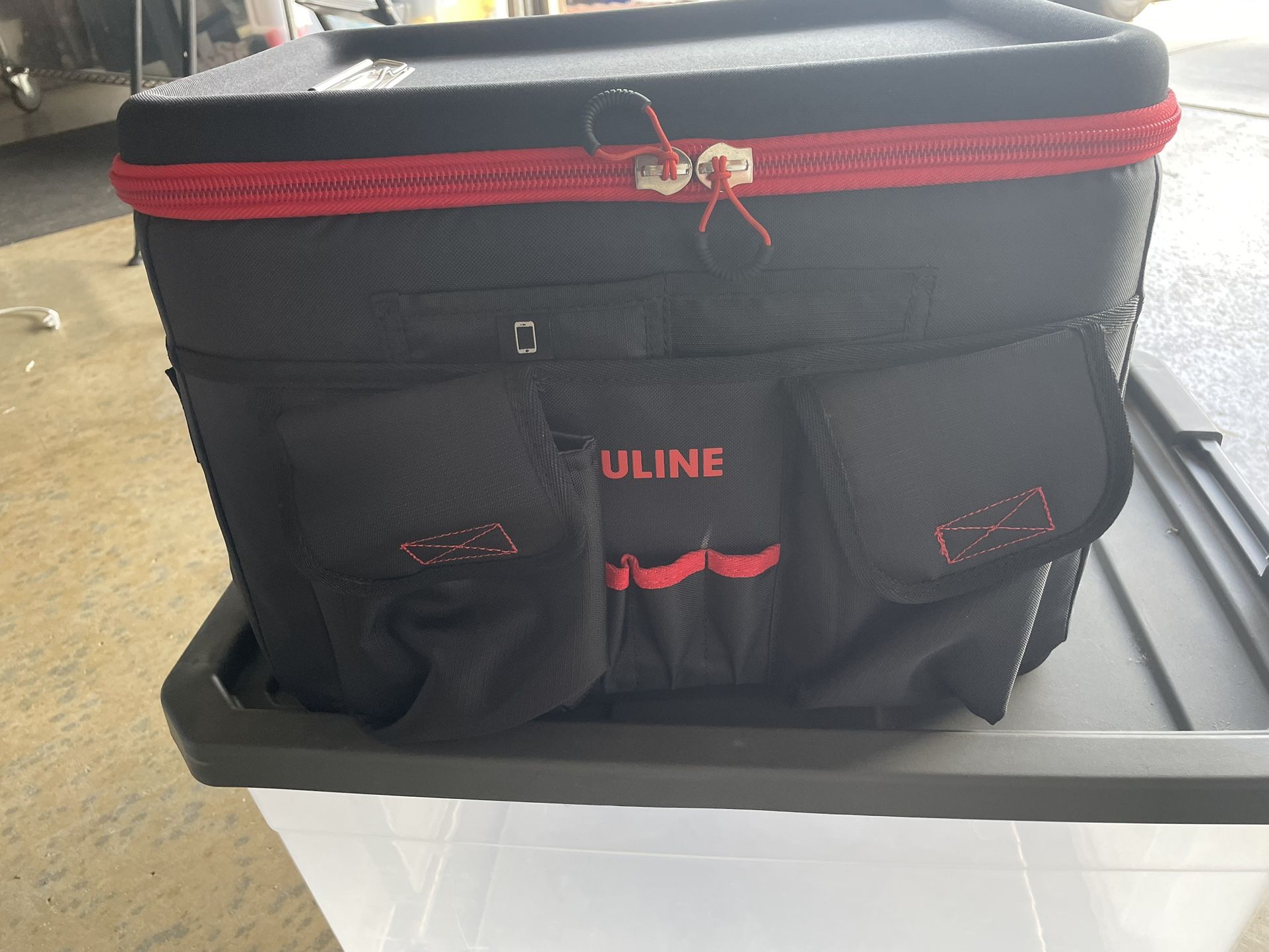 Uline Mobile Desk Organizer File and Laptop Tray