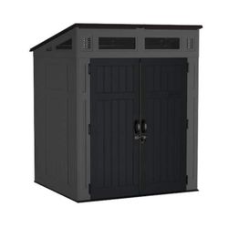 NEW IN BOX Suncast Modern 6 ft. W x 5 ft. D Plastic Storage Shed (35.31sq. ft.)
