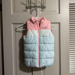 Girls PUMA Puffer Vest Full Zip Size XS