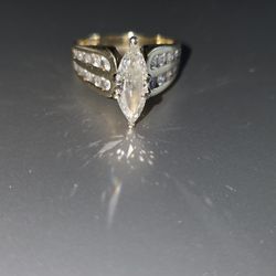 14K GOLD NATURAL DIAMOND WEDDING RING