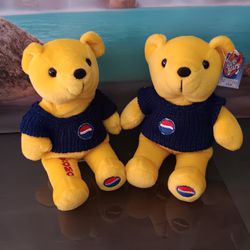 Pepsi-Cola 1999 Yellow Bear Rare-Bears #3 Plush Limited Edition #07699 of 50,000 w/Promo Bear