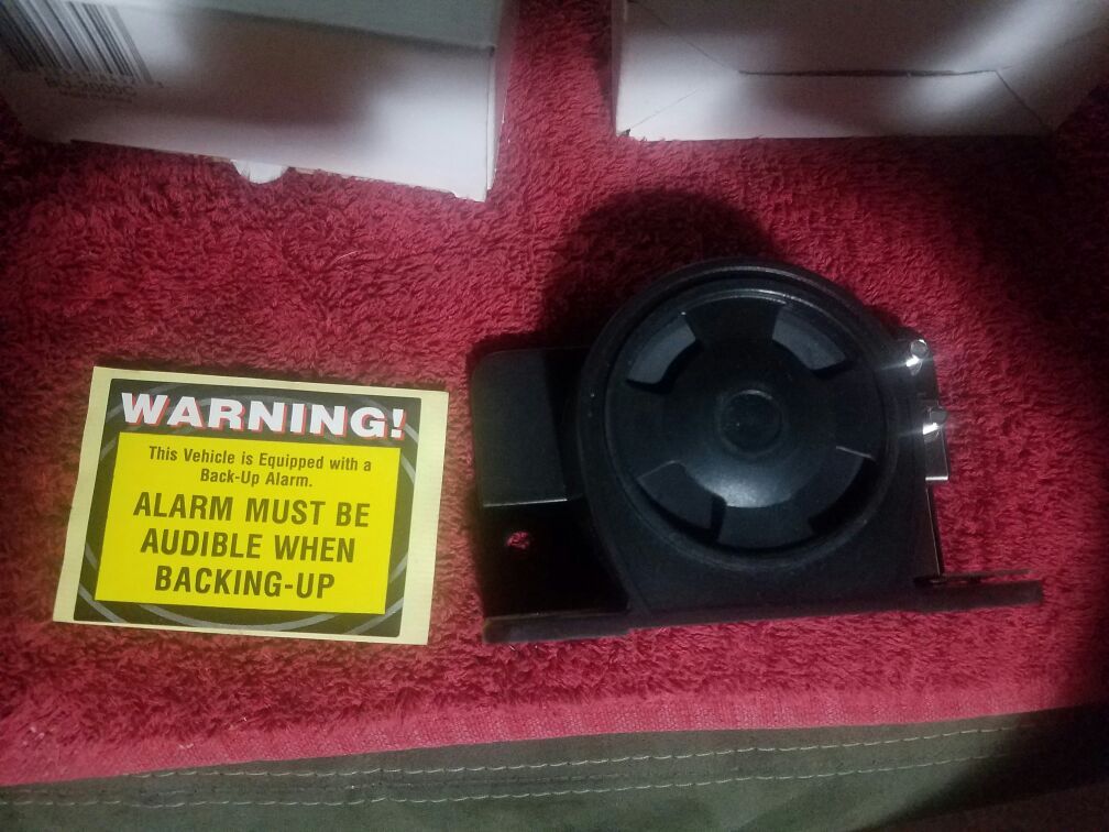 Back alarm