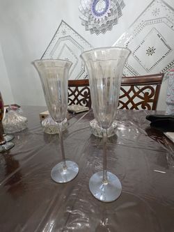 Crystal Champagne Flutes – Set of 2 🥂