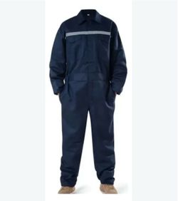 USNSM Mens Workwear Coveralls Multi Pockets Work Suit Mechanic Overalls Jumpsuits Long Sleeve Wear Resistant Coverall Blue XL