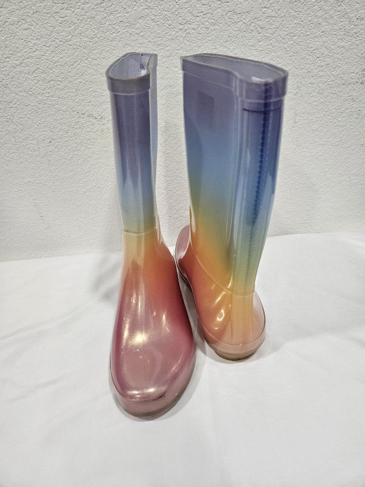 Glitter rain boots Size 3