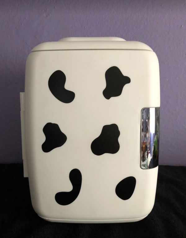 DOING OFFERS ONLY!!!! Cow print mini fridge for skincare ...