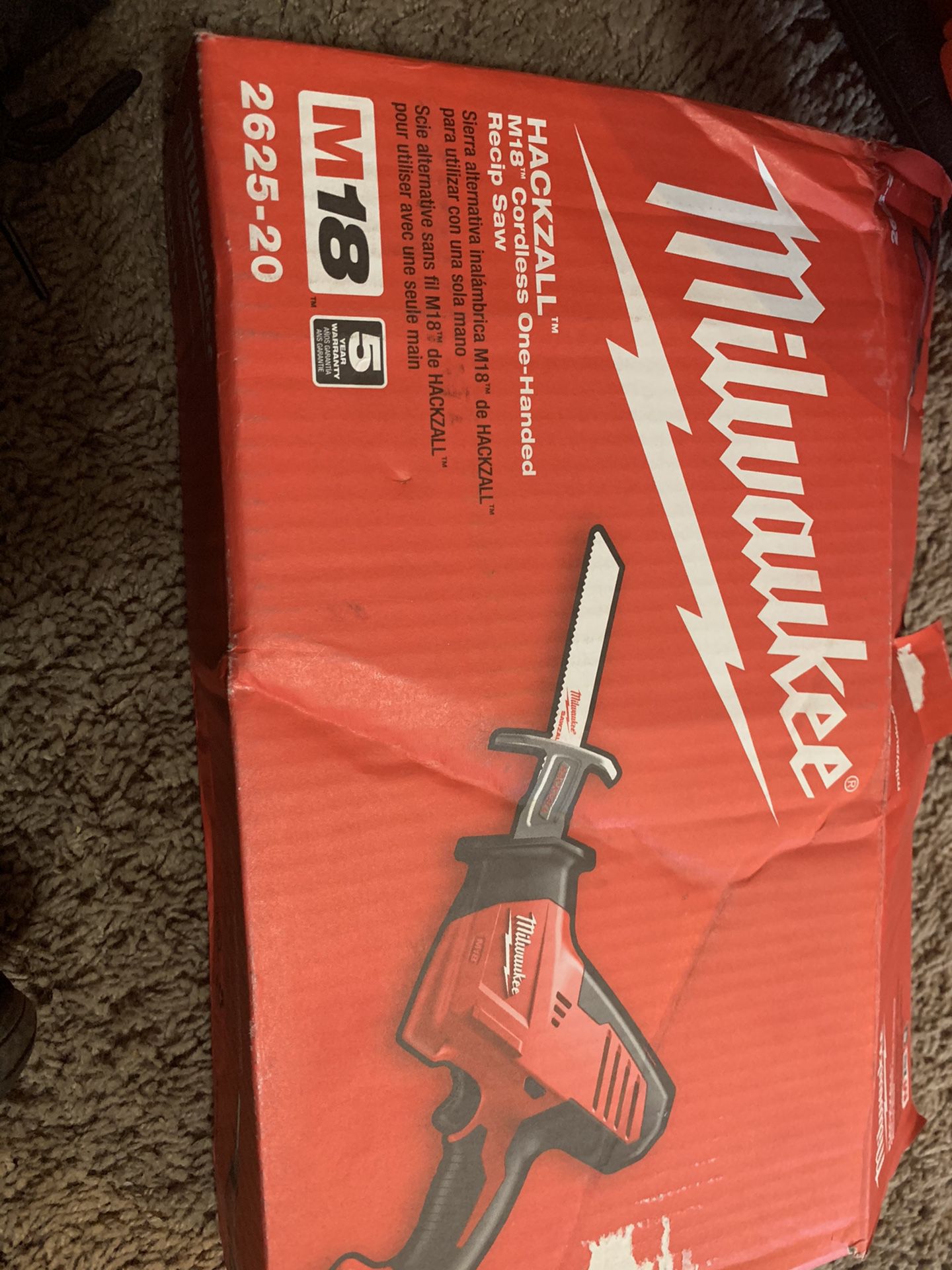 Milwaukee M18 18-Volt Lithium-Ion Cordless Hackzall Reciprocating Saw (Tool-Only)